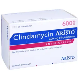 Clindamycin Aristo 600 mg Filmtabletten 36 St