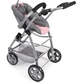 Bayer Chic 2000 3 In 3in1, Kombi Emotion All IN, Melange grau-rosa