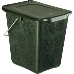 Rotho Bioabfall Eimer GREENLINE, 7 Liter 1775805527 , Farbe: buche grün