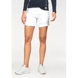 Bermudas KANGAROOS, Damen, Gr. 34, N-Gr, weiß, Web, Obermaterial: 100% Baumwolle, unifarben, casual, schmal kurz, Hosen Shorts Strandshorts, krempelbar