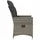 vidaXL Gartensessel mit Kissen 59 x 73 x 92 cm grau 2 St.