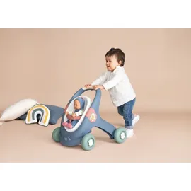 Smoby 3-in-1 Lauflernwagen mit Puppe
