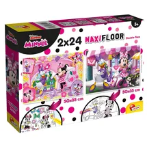 Lisciani Liscianigiochi 86597 Disney Supermaxi 2 x 24 Minnie Puzzle für Kinder, Mehrfarbig