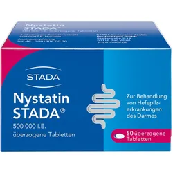 Nystatin STADA 500.000 I.E. überzogene Tabletten bei Pilzerkrankungen 50 St