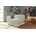 Sessel x 77 x Beige/Grau Pouf-Funktion