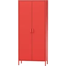 Jan Nowak Flavio Garderobenschrank 80 x 185 x 45 cm Rot