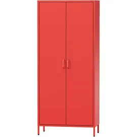 Jan Nowak Flavio Garderobenschrank 80 x 185 x 45 cm Rot
