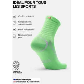 Danish Endurance Quarter Pro Sportsocken 5er Pack Schwarz 39-42