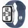 Apple Watch SE 2024 GPS 44 mm Aluminiumgehäuse Silber, Sportarmband Denim M/L