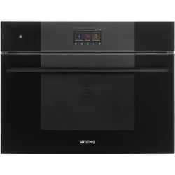 SO4104M2PB3 Kompakt Backofen mit Mikrowelle 45 cm SPEEDWAVE - Pure Black Glas
