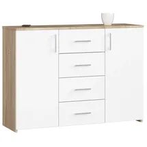 Akord Kommode 110 x 80 x 35 cm Weiß