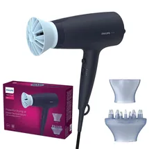 Philips 3000 Series Haartrockner BHD360/20 Schwarz/Hellblau