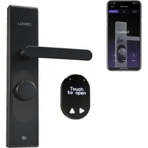 Shelly LOQED Touch Smart Lock Black Edition Türschlossantrieb, Türöffner-Steuerung Bluetooth,