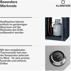 Klarstein WaldChef Gasgrill schwarz