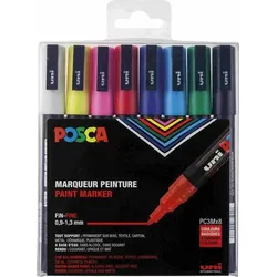 Uni-ball Marker POSCA PC-3M Standardfarben 8er Set