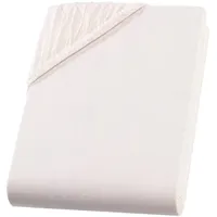 Carpe Sonno Jersey-Spannbettlaken, Creme, Uni, Füllung: Baumwollfüllung, Rechteckig, 180x200