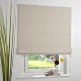 LIEDECO Raffrollo, mit Klettschiene, freihängend, beige