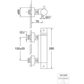 Steinberg Thermostat-Wannenbatterie (100 3200)