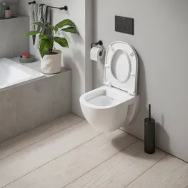 Duravit D-Code Wand-WC mit WC-Sitz Weiß Hochglanz