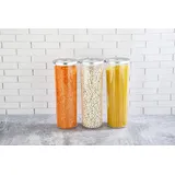 COFI Vorratsbehälter rund transparent 400 ml, 700 ml, 1250 ml, 1750 ml 3-tlg. Set