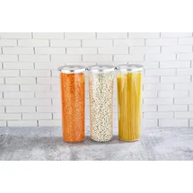 COFI Vorratsbehälter rund transparent 400 ml, 700 ml, 1250 ml, 1750 ml 3-tlg. Set