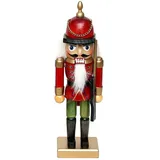Dekohelden24 Nussknacker Soldat Holz ca. 26 cm rot
