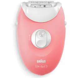 Braun Silk-épil 3 SES 3-176, Rose, Weiß, 20 Pinzette, Rasieren, Deutschland, AC,