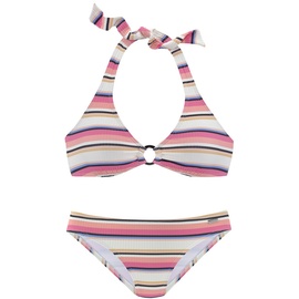 VENICE BEACH Triangel-Bikini Damen creme-rosa, Gr.38 Cup A/B,