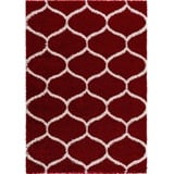 Sanat Hochflor-Teppich »Madrid«, rechteckig, 30 mm Höhe, Wohnzimmer, Langflor, Shaggy Teppich rot B/L: ca. 120x170 cm