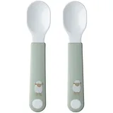Mepal – Lernlöffel Mio – Baby Lernlöffel – Lernbesteck – Spülmaschinengeeignet & BPA frei – 2er Set – Little Farm