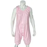 Haian PVC AB Unisex Strampler mit Schnappverschluss im Schritt (Babyrosa, 3XL)