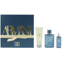 Giorgio Armani Acqua Di Gio Profondo 3-teiliges Geschenkset: Eau de Parfum 75 ml – Eau de Parfum 15 ml – Duschgel 75 ml