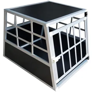 metra-direkt Hundetransportbox S Aluminium