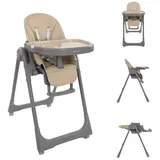 KIKKABOO Hochstuhl, Kikka boo Kinderhochstuhl Pastello 2 klappbar höhenverstellbar Ablagefach Räder