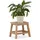 Relaxdays Tritthocker Holz 22 x 26 x 30 cm Natur