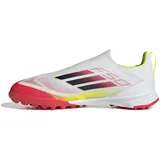 Adidas F50 League Laceless Football Boots Turf Kids Fußballschuhe, Cloud White/Core Black/Solar Yellow, 28 EU