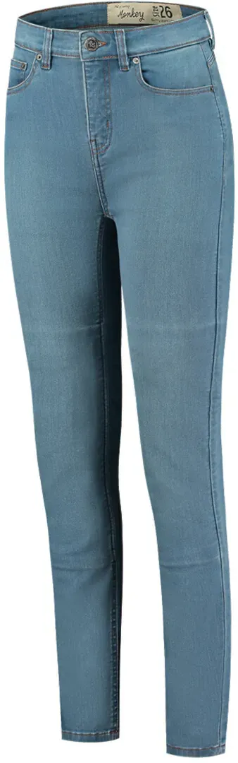 Rusty Stitches Emma Dames Motorfiets Jeans, blauw, 38 Voorvrouw
