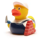 Duckshop I Badeente Maurer I Quietscheente I L: 8 cm I Quietscheentchen I Geschenk Bauarbeiter I Präsent Sammler