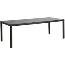 Beliani Gartentisch 220 x 100 x 74 cm Dunkelbraun