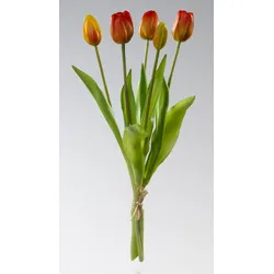 Kunstblume TULPENBUND orange - bunt