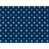 RaumTraum Möbelstoff Royal Soft Farbe 83 (blau, Druck, Bedruckt) - moderner Digitaldruck (Gemustert) Polsterstoff, Stoff, Bezugsstoff, Eckbank, Couch, Sessel, Hussen, Kissen