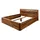 MASSIVMOEBEL24.DE Bett Sheesham 140x200 walnuss gewachst TORONTO #262