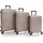 HEYS Zen Koffer-Set 3-tlg. polycarbonat/braun/grau