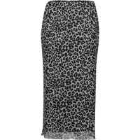 Vera Mont Bleistiftrock Damen Animalprint Grau 34