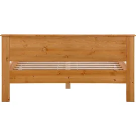 otto home Massivholzbett "Madrid, Landhausstil, hohe Belastbarkeit", beige (gelaugt geölt), B:192cm L:208cm, Betten, aus FSC®-zertifizierter Kiefer, INKLUSIVE Rollrost, Kassettenoptik