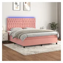 vidaXL Boxspringbett 180 x 200 cm Rosa