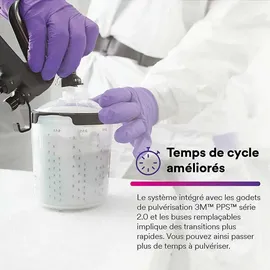 3M HVLP Hochleistungsdüsenkopf für Fließbecher, 26718, Größe 1.8, transparent, kombinierbar mit PPS 2.0 Sprühbechern für die Hochleistungslackierpistole, 5 Stück