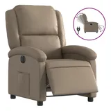 vidaXL Relaxsessel Elektrisch Kunstleder 86,5 x 99,5 x 0 cm Braun mit Liegefunktion