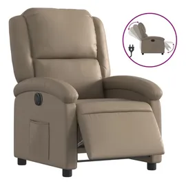 vidaXL Relaxsessel Elektrisch Kunstleder 86,5 x 99,5 x 0 cm Braun mit Liegefunktion