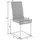 Tectake tectake® Schwingstuhl, gepolstert mit Kunstlederbezug, flaches Stahlgestell in C-Form, 41 x 52 x 99 cm